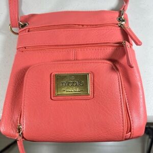Nicole By Nicole Miller Crossbody,  salmon color. Gently Used.